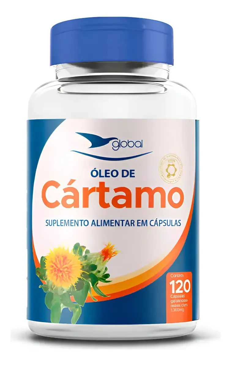 Óleo de Cártamo Global Suplementos - 120 Cápsulas Nutricional