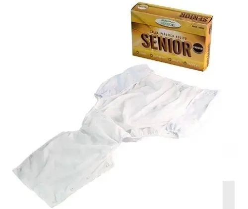 Fralda Plástica Senior Calça com Botão Tamanho M para Adultos