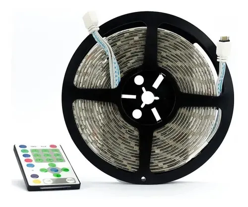Fita Led Auto Adesivas Fw5050 Rgb 30rw 5 Metros Fonte