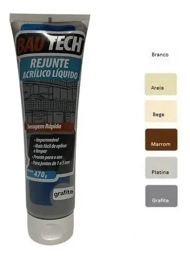Bautech Rejunte Acrilico Grafite - Blister 470gr