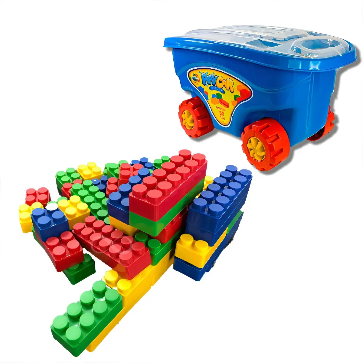 Playcar Blocos 48 Pecas Pecas Grandes