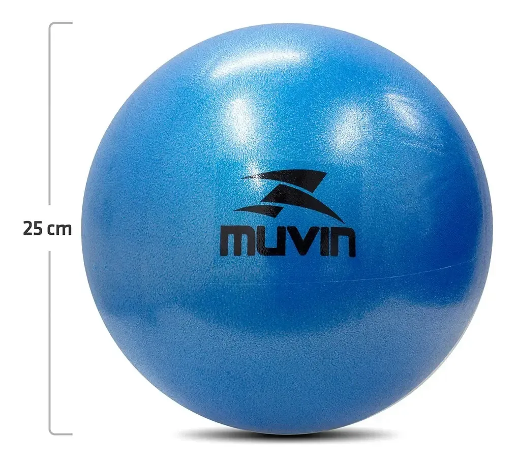 Bola De Pilates Overball Muvin 25cm - Yoga - Fisioterapia Azul