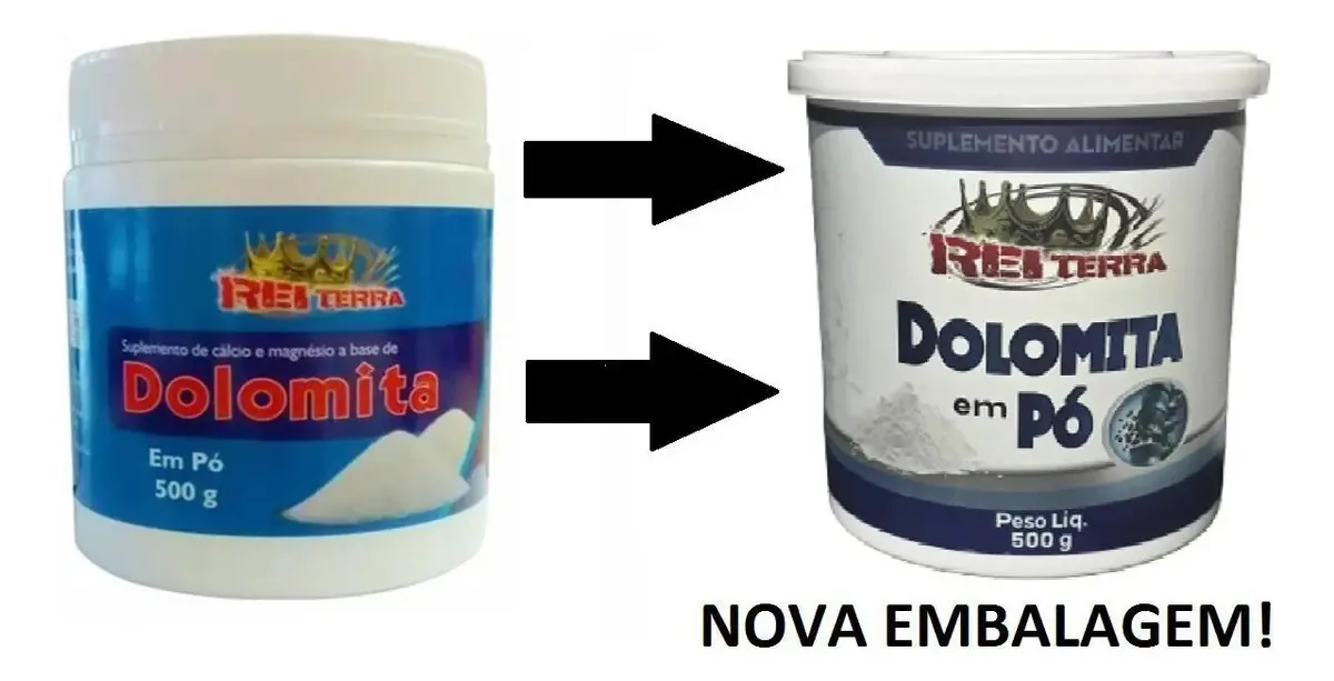 Dolomita Em Pó 500 G - Rei Terra