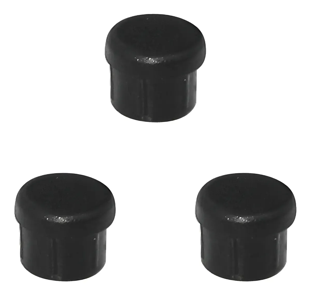 2.000 Ponteiras P/ Móveis 5/8'' Interna Preta Emar Tampa Pé