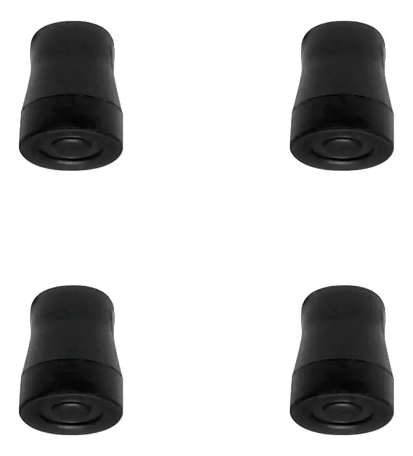 Kit 4 Ponteiras 3/4'' Ext. Pvc Emar Pé Cadeira Andador Tampa