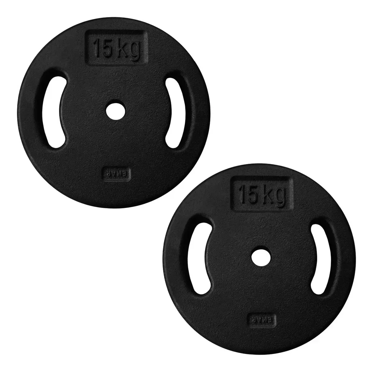 Kit Anilhas de Ferro Fundido 30 kg para Treino (2 Unidades)