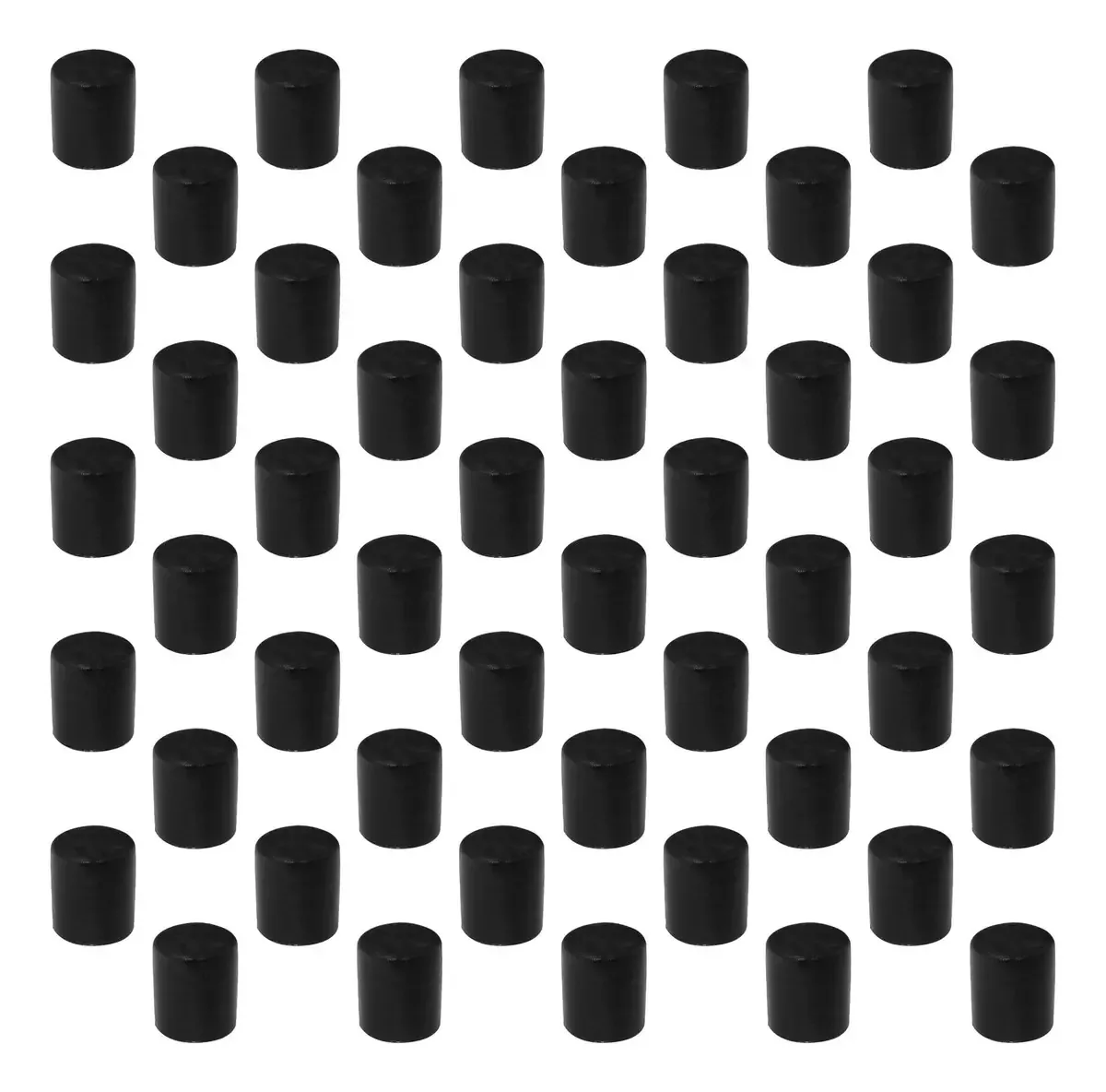 50 Ponteiras Plásticas 3/4'' Externa Longa Preta P/ Móveis