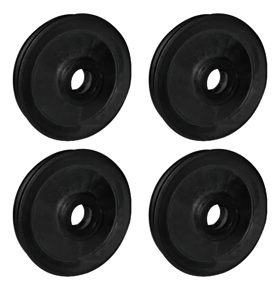 4 Roldanas Nylon 130mm De Cabo De Aço Máquina Academia Gym