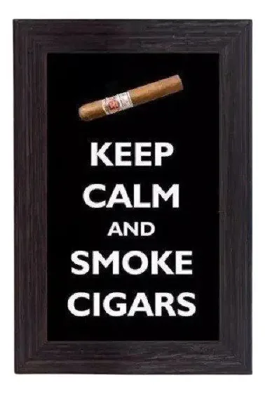 Quadro Porta Anílhas De Charutos Mini - Cigar Black