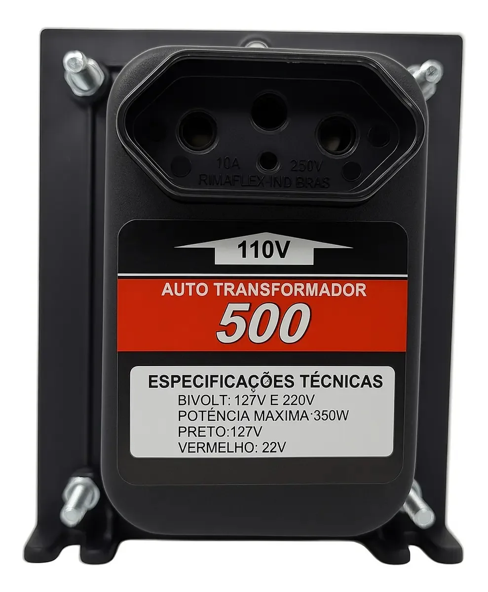 Autotransformador 500VA 110 220V 350W Virtual Equipamentos ATV500VA