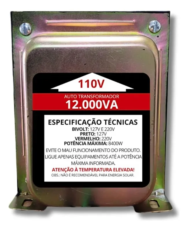 Auto-Transf. 12000va 127/220v.