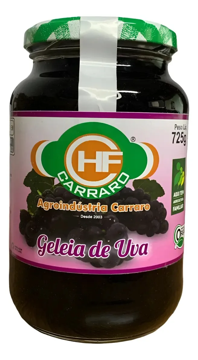 Geleia De Uva 725g Hf Carraro