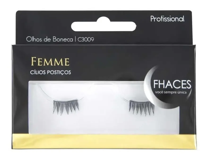 Cilios Posticos Fhaces Olhos De Boneca C3009 1un