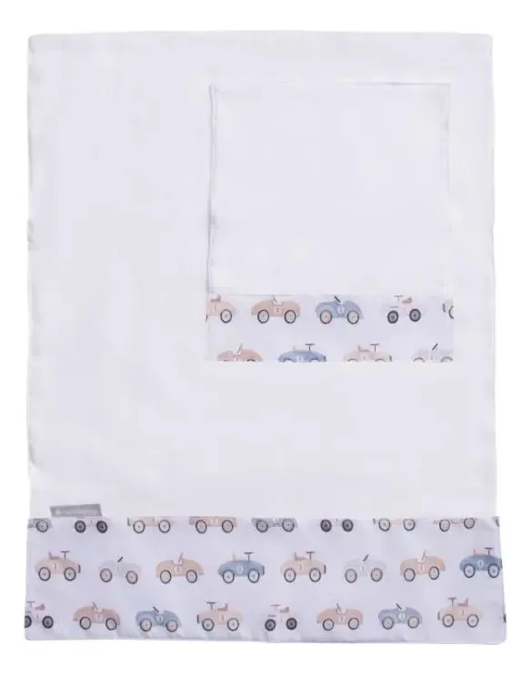 Kit Fralda De Boca Carrinhos Azul - Masterbag