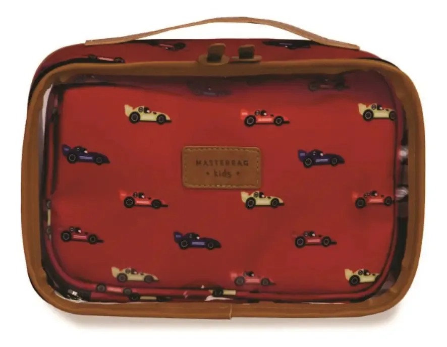 Pack de Nécessaires Masterbag Kids Vermelho com Estampa para Meninos