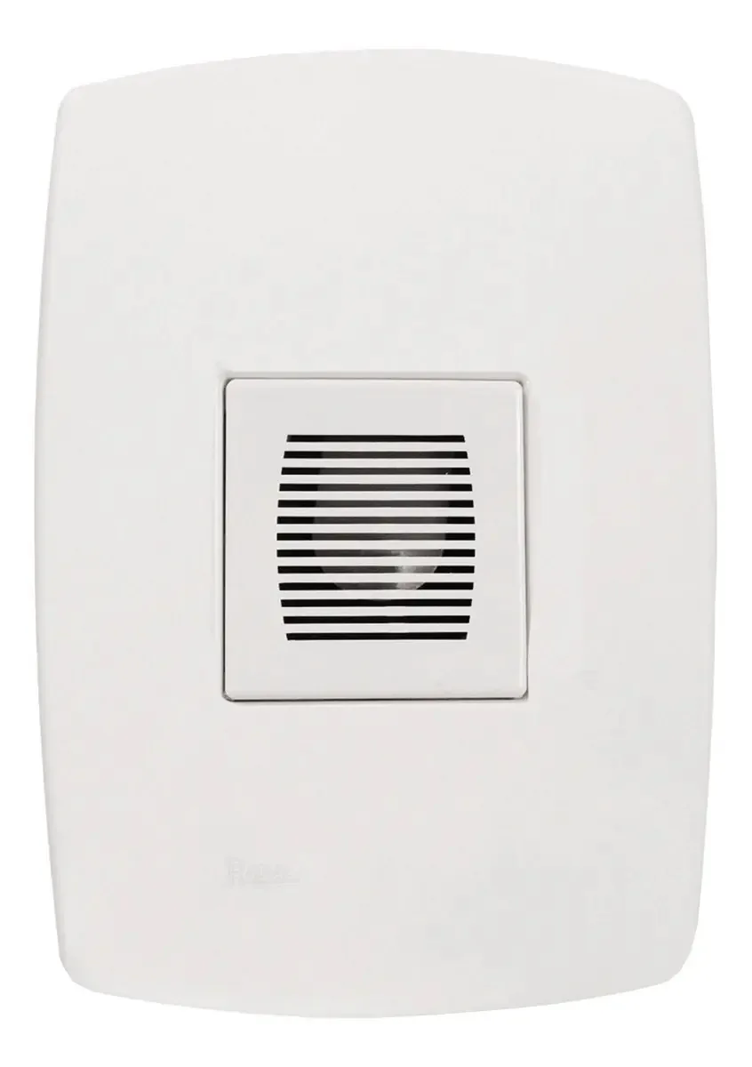 Campainha com Fio Radial Pérola Branca Bivolt