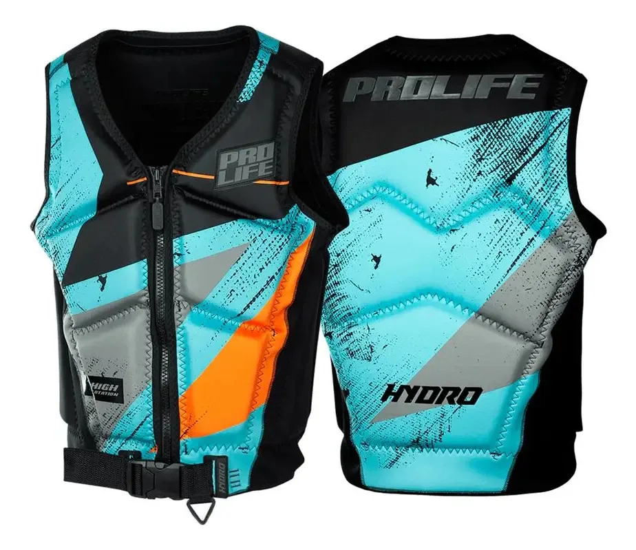 Colete Salva Vidas Homologado Neoprene Jet Ski Prolife Hydro Cor Atlantis Tamanho M