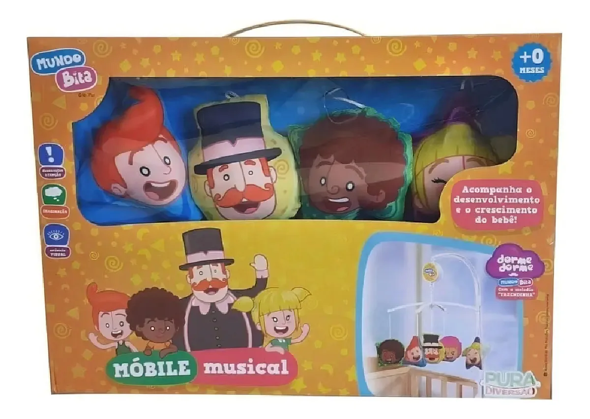 Móbile Musical de Berço - Mundo Bita - Yes Toys