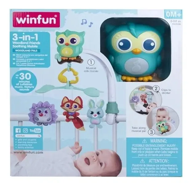 Móbile Corujinha Amiguinhos Da Floresta Winfun