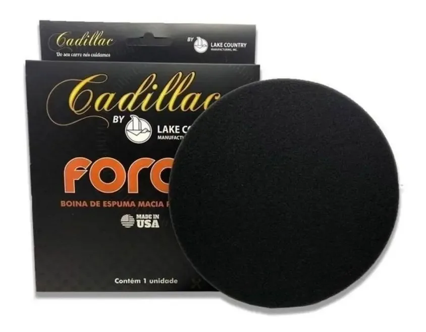 Boina De Espuma Force Lustro Preta 6,5 Cadillac