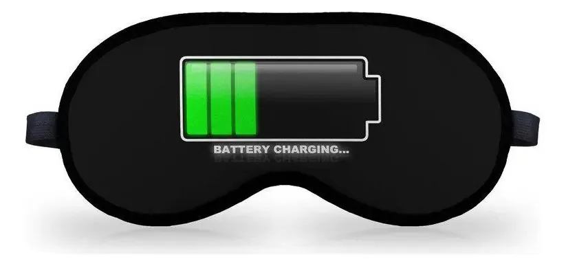 Máscara De Dormir Em Neoprene - Battery Charging
