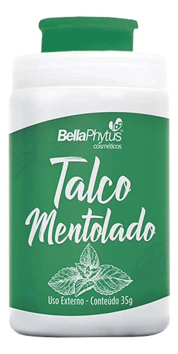 Talco Antisséptico Mentolado 35g Bellaphytus