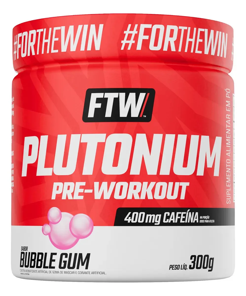 Pré Treino Plutonium Pré Workout 300g Ftw Sabor Bubble