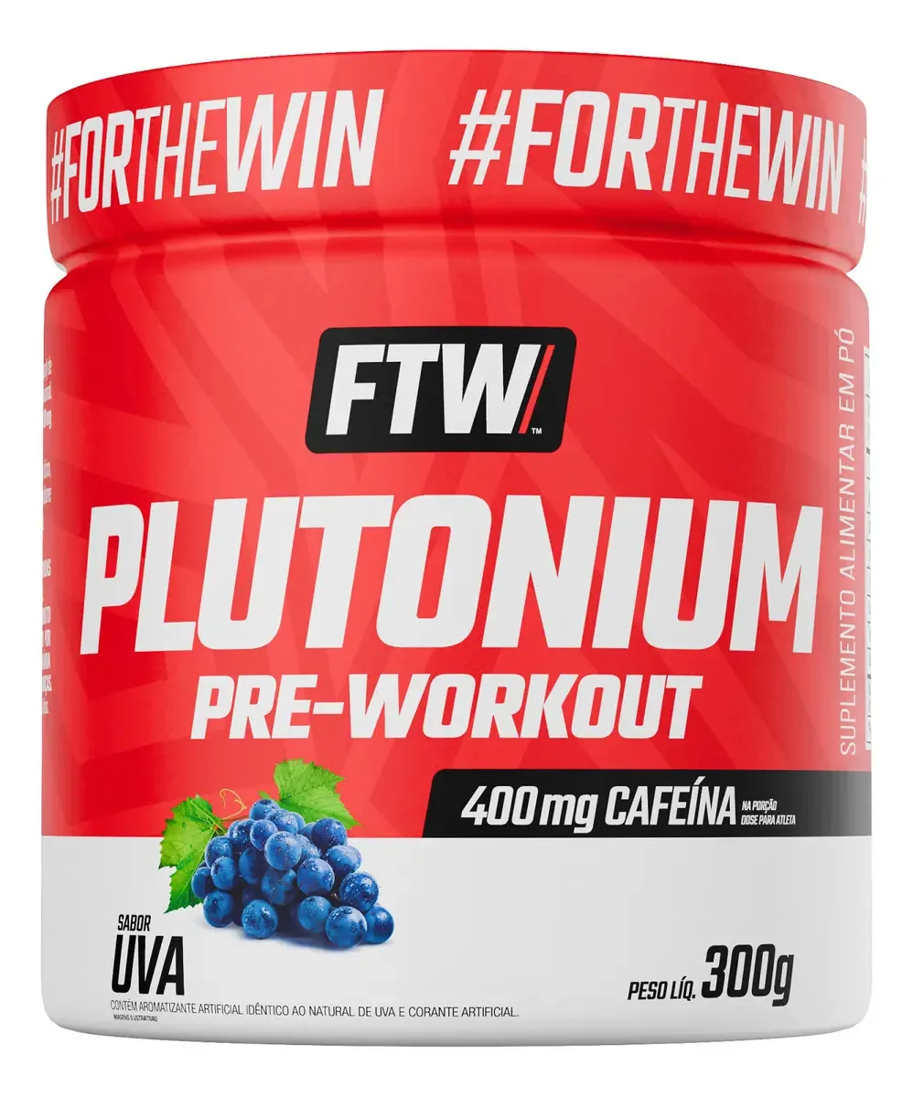 Pré Treino Plutonium Pré Workout 300g Ftw Sabor Uva
