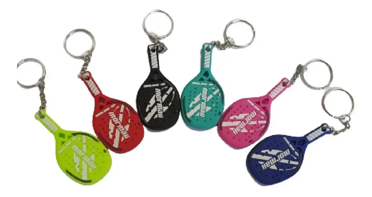 3 Chaveiros Raquete Raquetinha Mormaii Beach Tennis