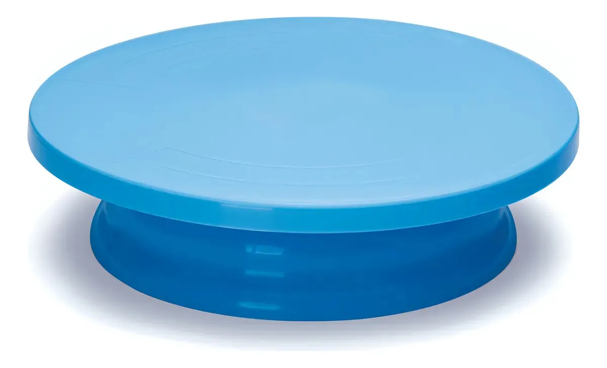 Bailarina Leve Redonda 30x8cm Azul Ref.ba 73