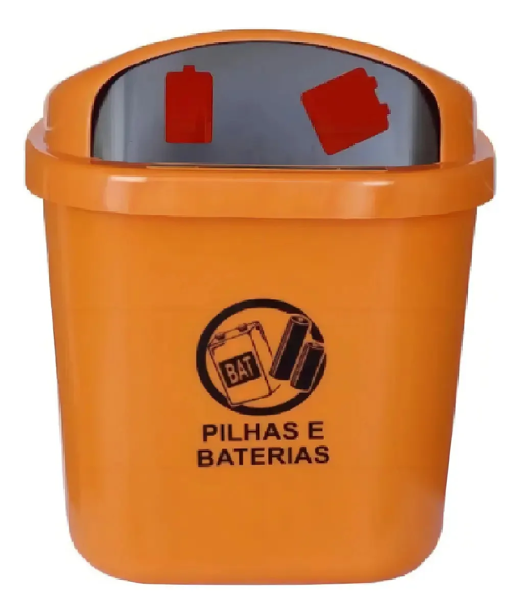 Cesto De 40l Para Descarte De Pilhas E Baterias (st3p)