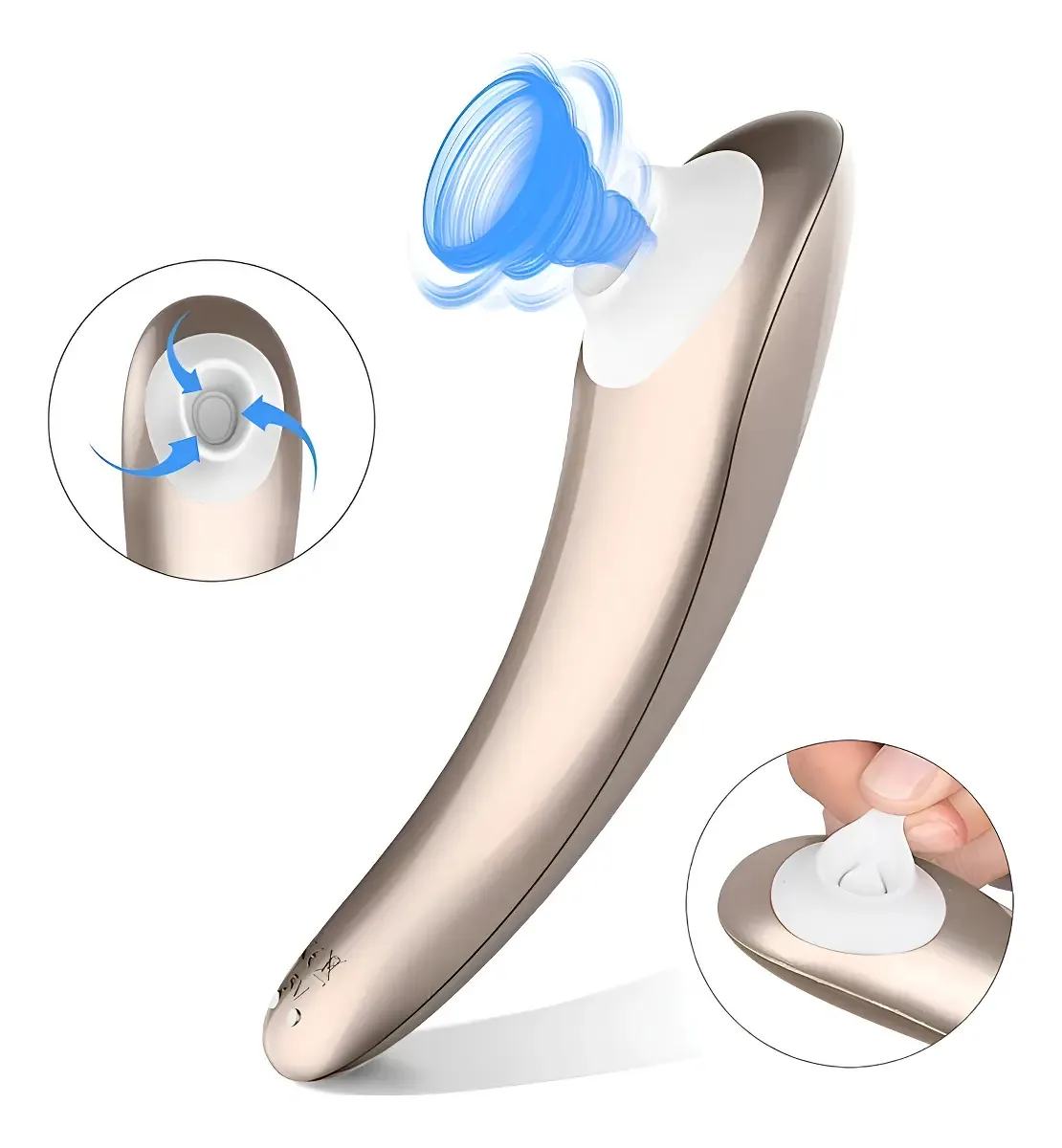 Sugador Seios E Clitóris Estimulador Feminino Usb Charge Cor Rosa