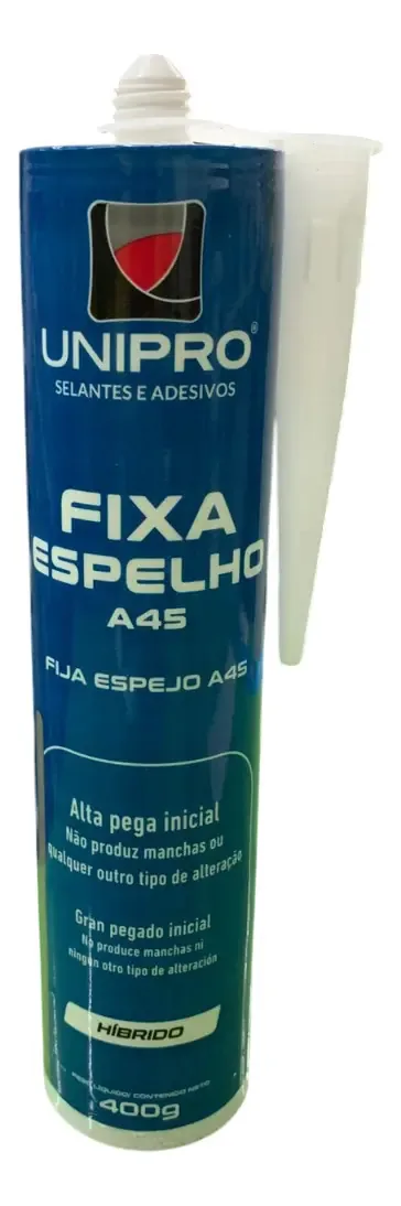 Silicone Fixa Espelho Unipro para Vidros e Ambientes Internos