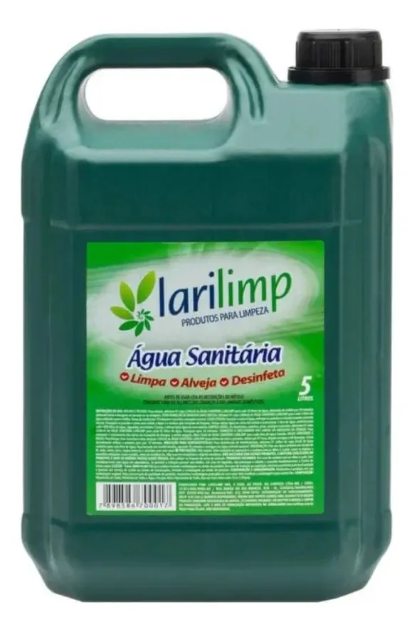 água Sanitária De 2 A 2,5 Galão Com 5 Litros Larilimp