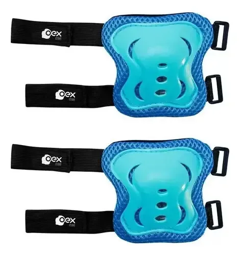 Kit Proteção Infantil OEX Bike Skate 6 Peças Joelho Cotovelo Punho