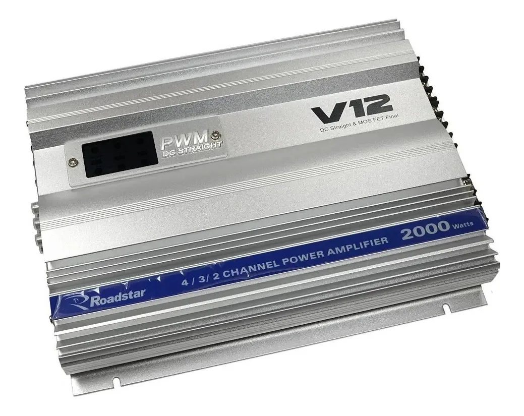 01 Módulo E Amplificador Roadstar Rs-v12 2000w 4.ch