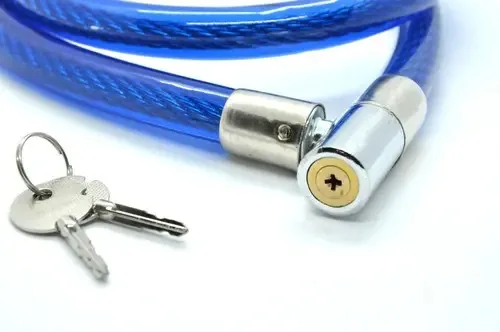 Da Terra corrente cadeado antifurto motos bike estepe 17mm 1 metro cor azul