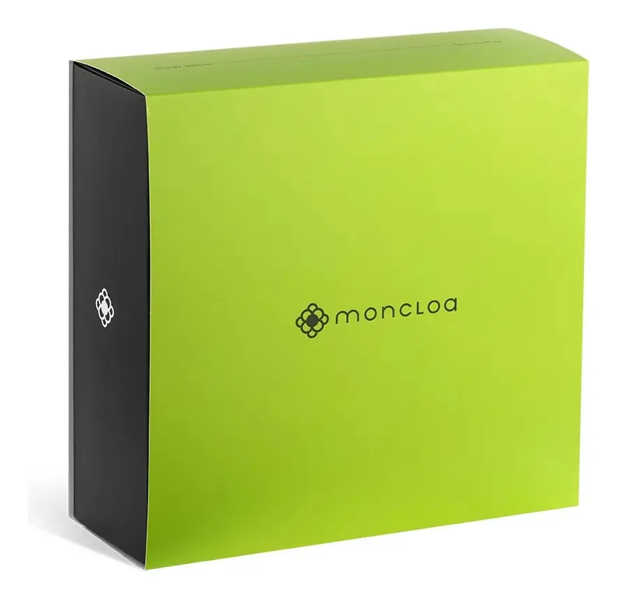 Caixa de presente Moncloa Caixa verde-limão com design lisa