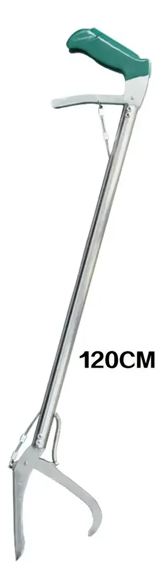 Pinça para Cobras Nomoy Pet 1,2m Aço Inox C/ Trava Antiderrapante