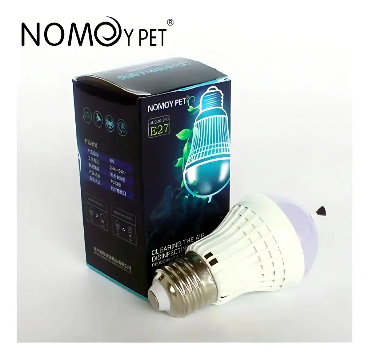 Lâmpada Esterilizadora de Odores Nomoypet ND-15 Branca, para Ambientes