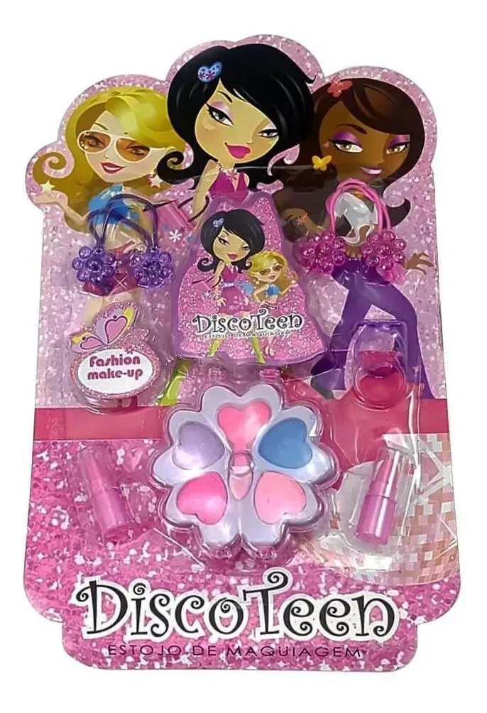 Estojo Maquiagemdisco Teen Sombra Anel Elastico C