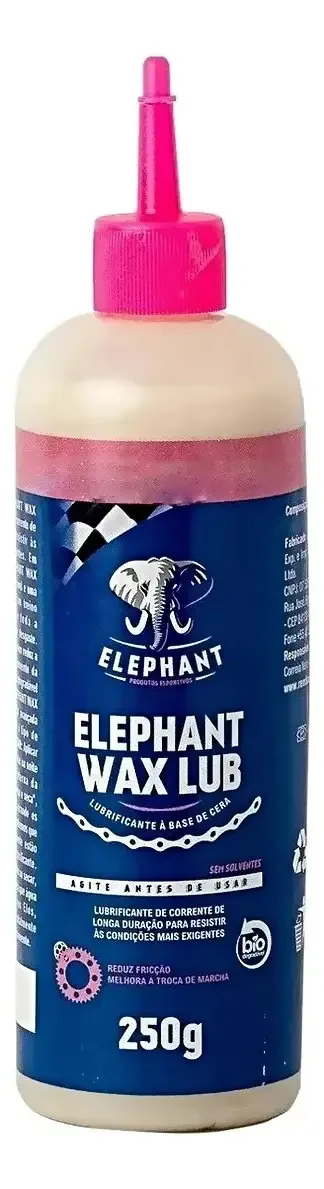 Lubrificante Cera Elephant 250g Para Corrente De Bike MTB