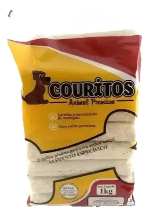 Osso Palito Couro 20mm Couritos 1kg