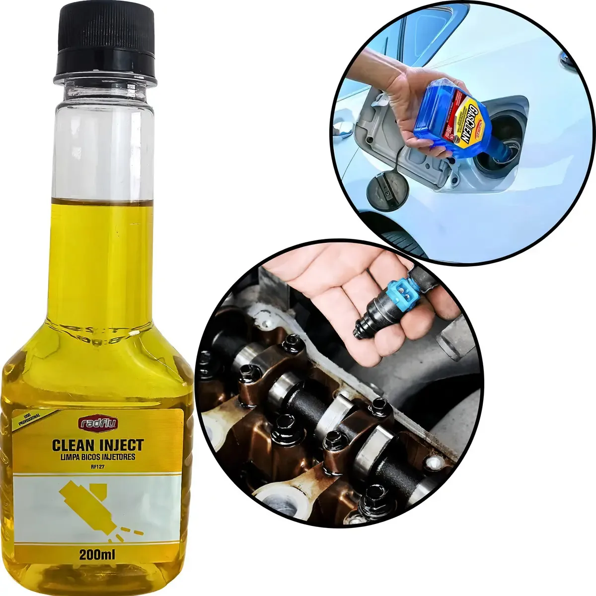 Limpa Bico Injetor Profissional Clean Inject Rf127 Radflu