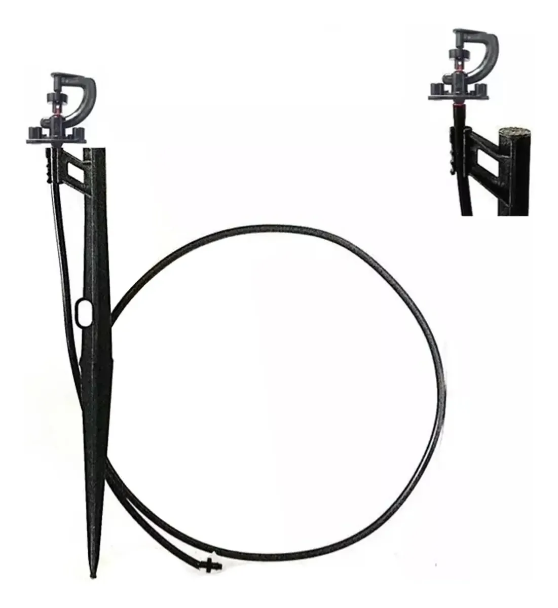 Aspersor Micro Bailarina Com Haste 50cm Completo - Irrigação