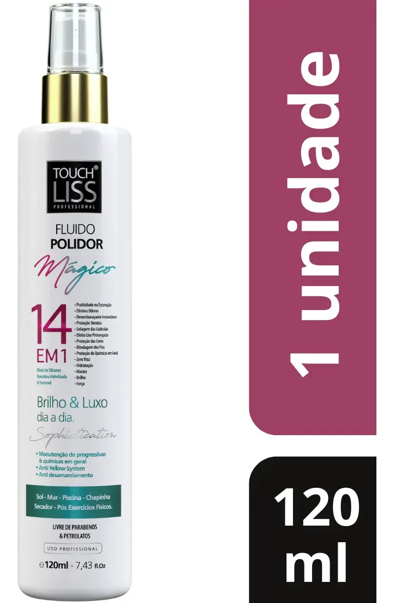 Fluido Polidor Touch Liss 120ml Magicos