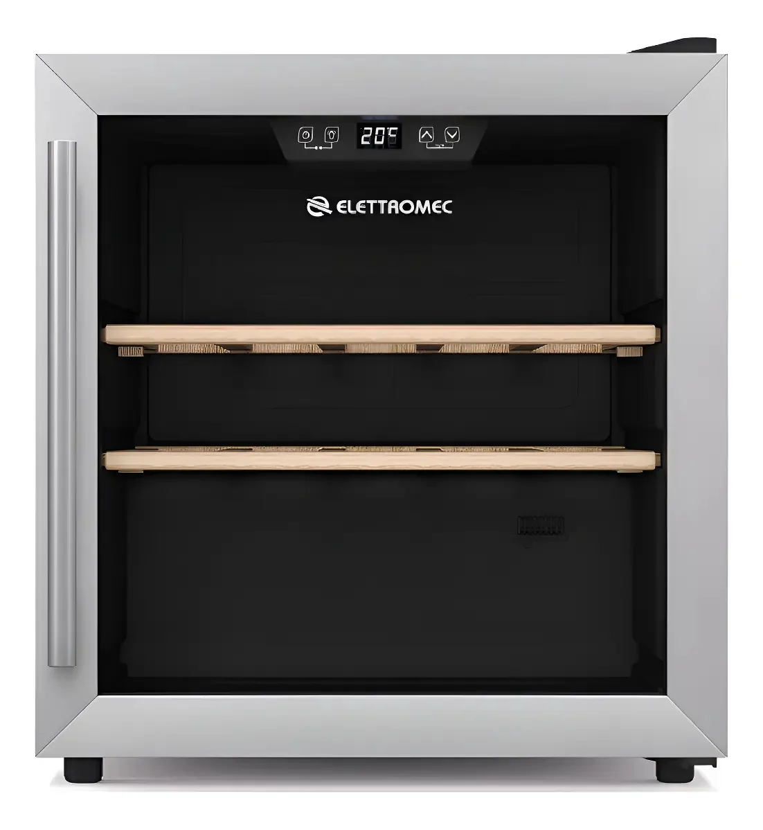 Adega Elettromec 14 Garrafas Inox 48cm Abertura Direita