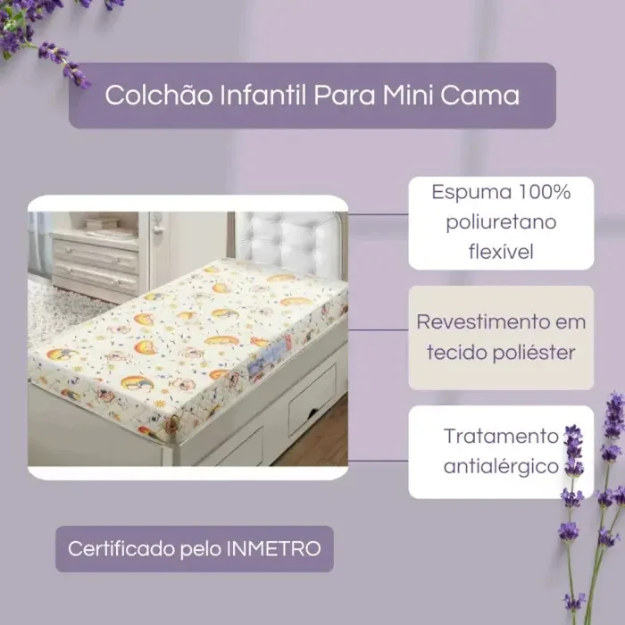 Colchão Infantil Para Berço Nana Nenê 130x60 Umaflex