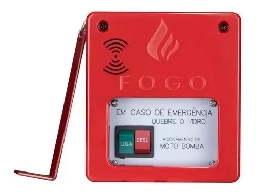 Acionador Segurimax Botão Liga/Desliga Convencionais 90dB