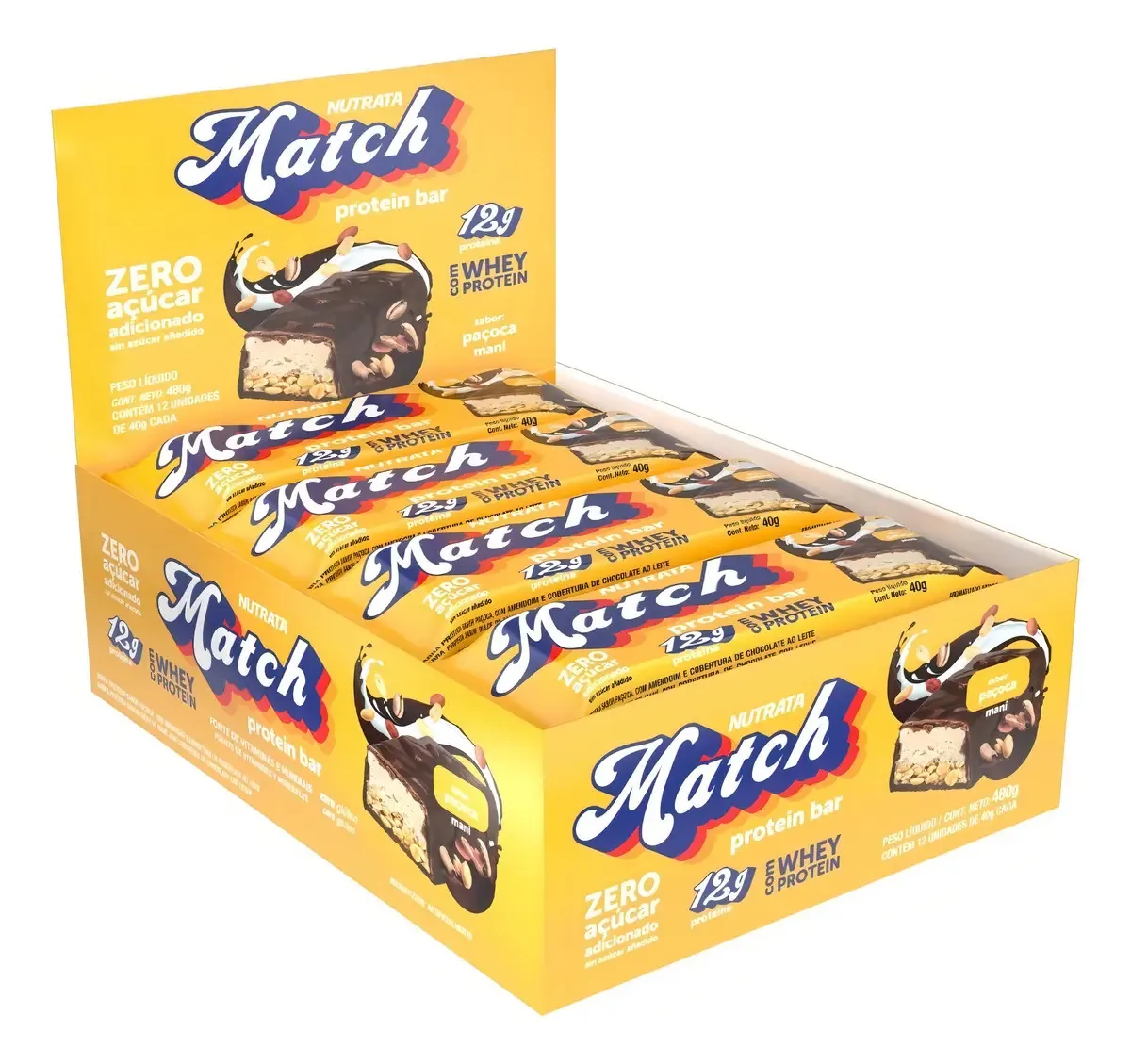 Bar Whey Match Pacoca Nutrata 40g